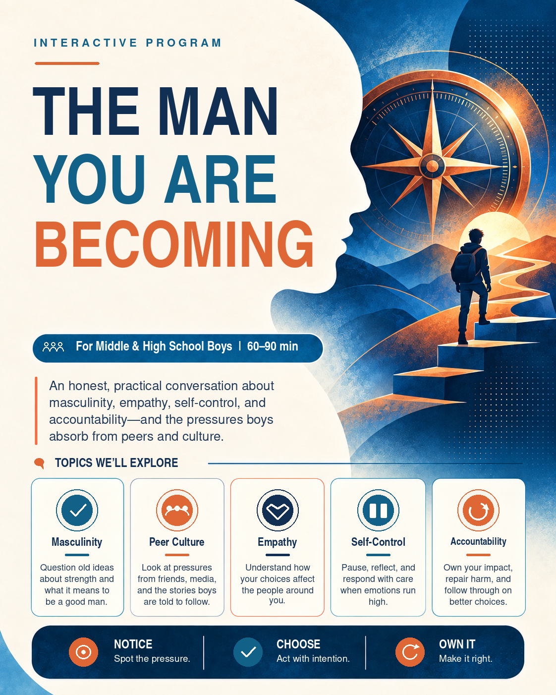 The Man You Are Becoming interactive program